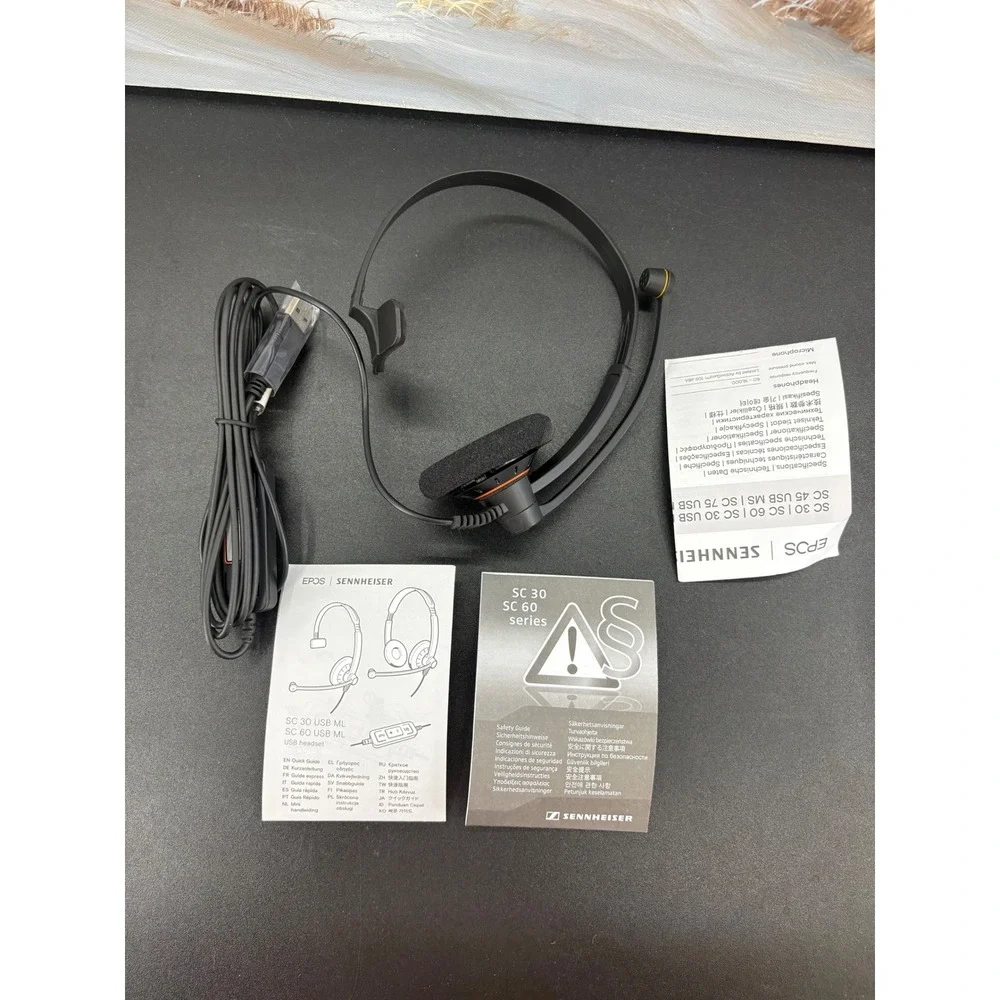 EPOS Sennheiser SC 30 USB ML Monaural Wired Headset Black 504546